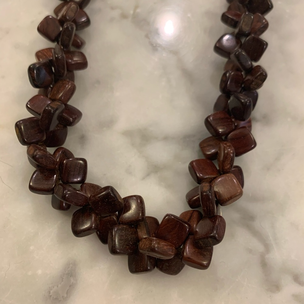 Vintage African Wooden Necklace